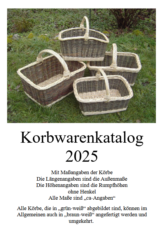 Korbwarenkatalog